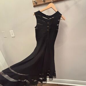 Tadashi Shoji Black Backless Dress